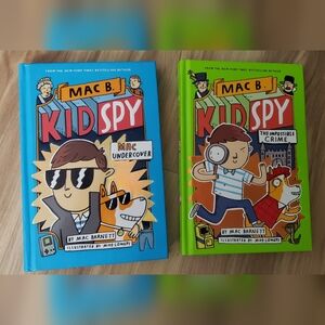 Kids Spy By Mac B.- Hardback- #1 Mac Undercover #2 The Impossible Crime